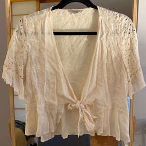 American Eagle Cream Blouse